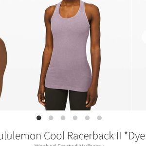 Lululemon Cool Racerback Dye size 6